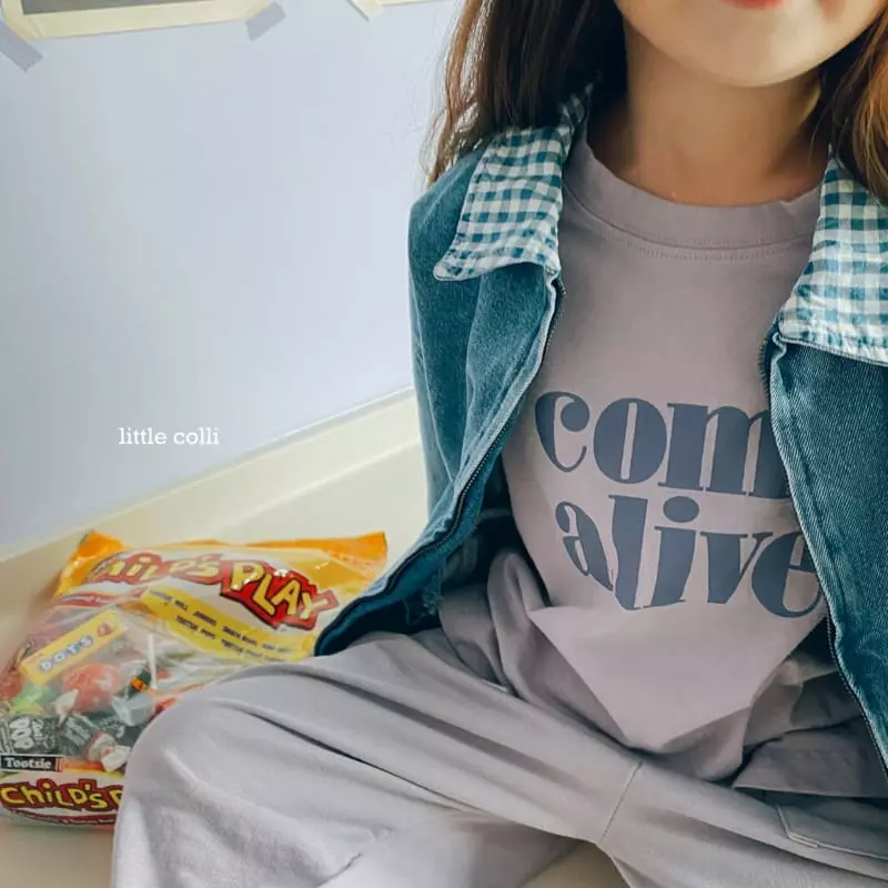 Little Colli - Korean Children Fashion - #kidsshorts - Fall single Tee - 6