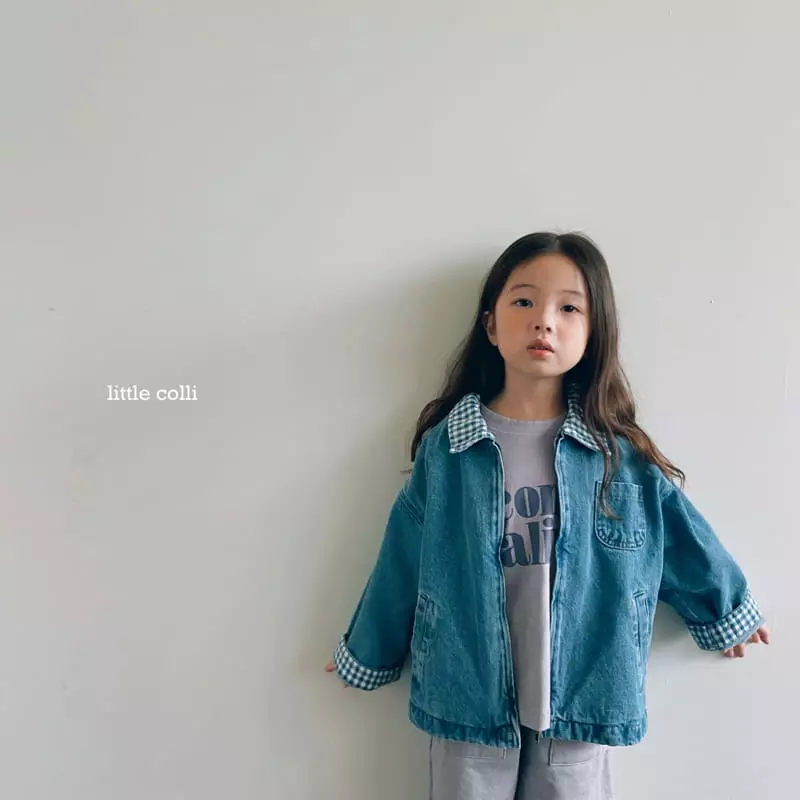 Little Colli - Korean Children Fashion - #magicofchildhood - Collie Denim Jacket - 8