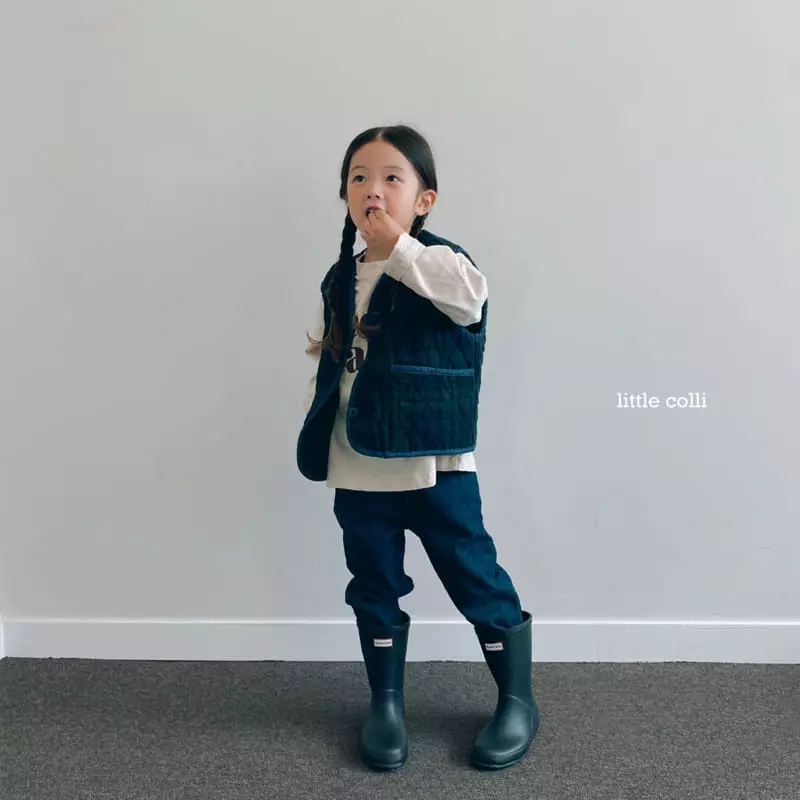 Little Colli - Korean Children Fashion - #magicofchildhood - Dark Denim Pants - 6
