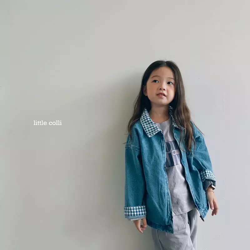 Little Colli - Korean Children Fashion - #prettylittlegirls - Collie Denim Jacket - 10