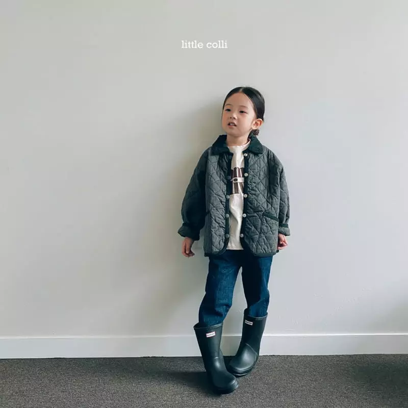 Little Colli - Korean Children Fashion - #prettylittlegirls - Dark Denim Pants - 8