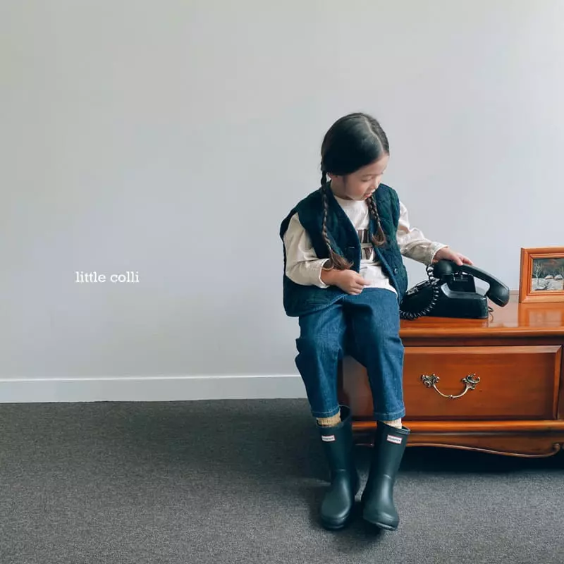 Little Colli - Korean Children Fashion - #stylishchildhood - Dark Denim Pants - 11