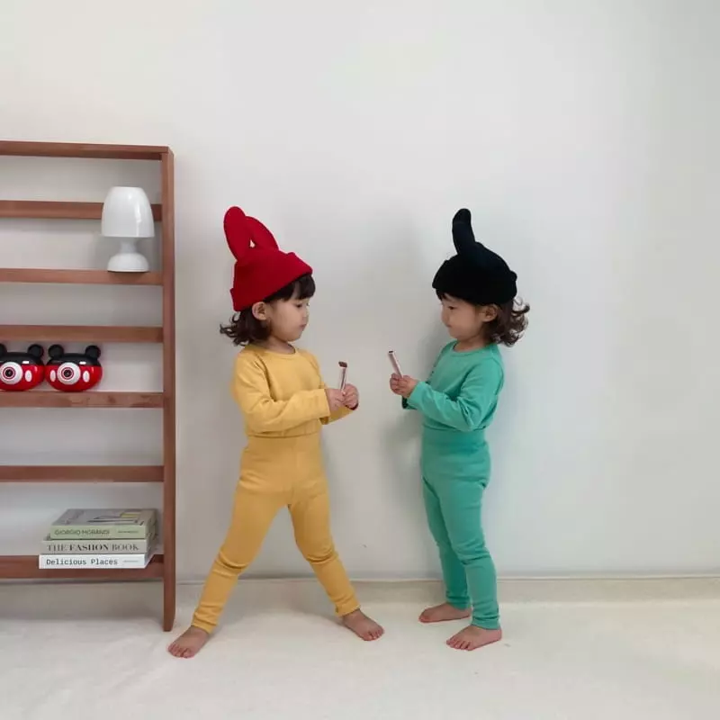 Little Rabbit - Korean Children Fashion - #designkidswear - Fleece Basic Tee - 2