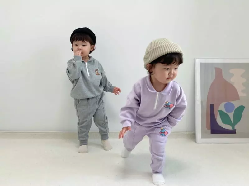 Little Rabbit - Korean Children Fashion - #kidsshorts - Embroidery Duri Set - 4