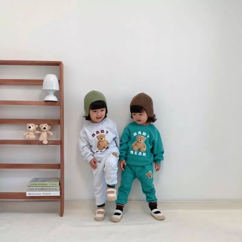 Little Rabbit - Korean Children Fashion - #minifashionista - Bear Four Set - 5