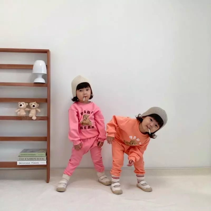 Little Rabbit - Korean Children Fashion - #todddlerfashion - Bear Four Set - 7