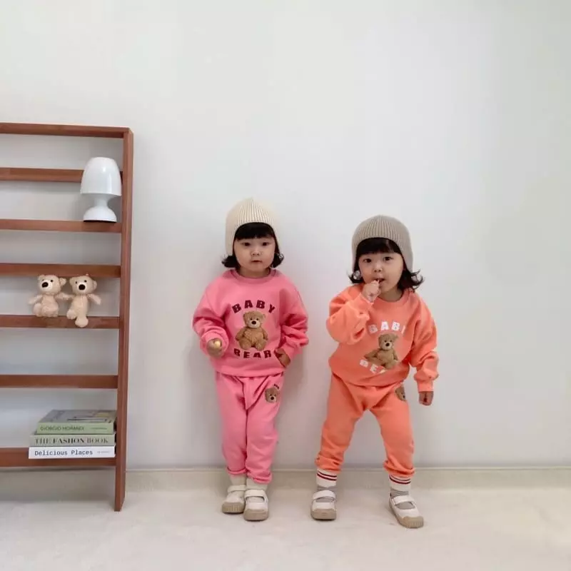 Little Rabbit - Korean Children Fashion - #toddlerclothing - Bear Four Set - 8