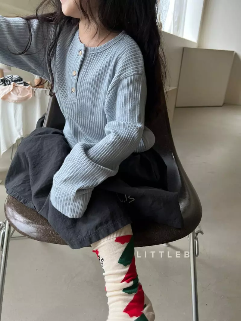 Littleb - Korean Children Fashion - #fashionkids - Blan Tee - 3