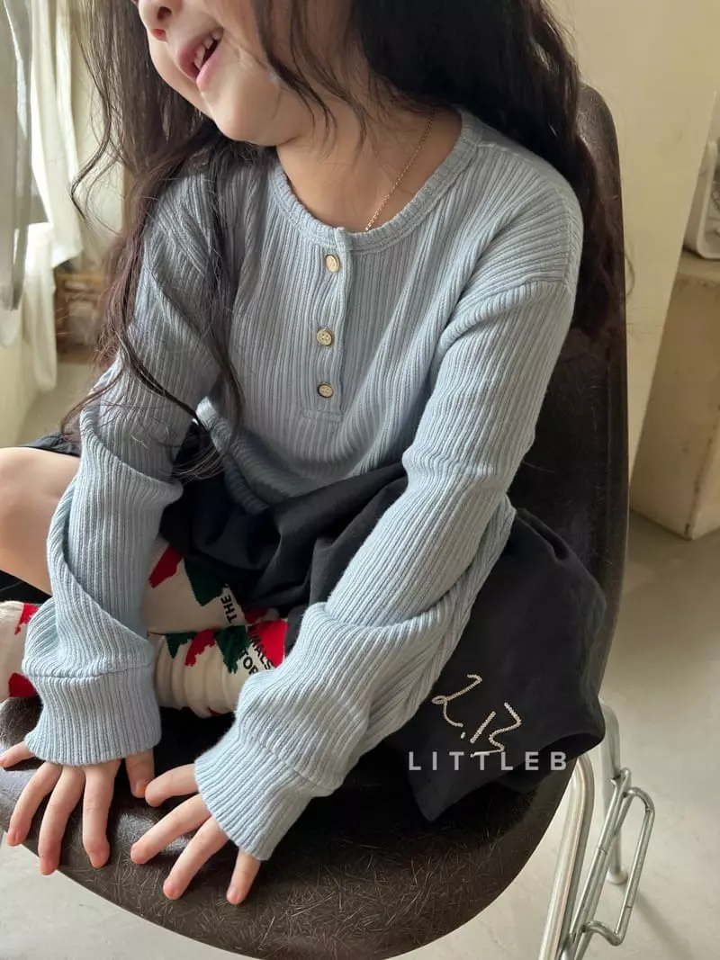 Littleb - Korean Children Fashion - #fashionkids - Blan Tee - 4