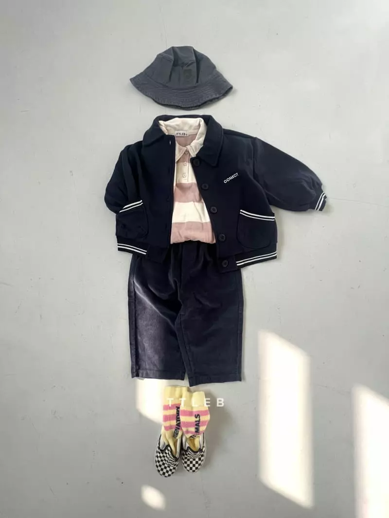 Littleb - Korean Children Fashion - #kidsshorts - Collar Sweatshirt - 3