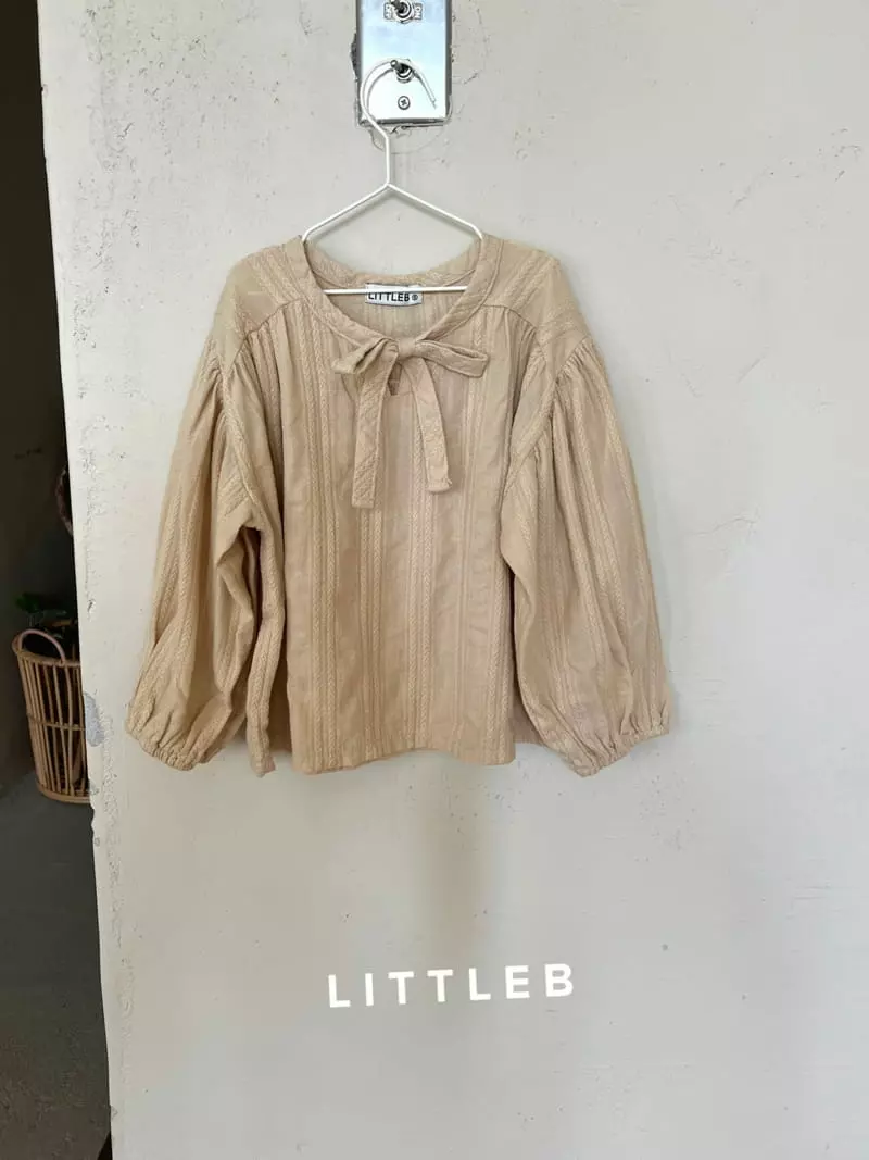 Littleb - Korean Children Fashion - #kidsshorts - Jacquard Blouse