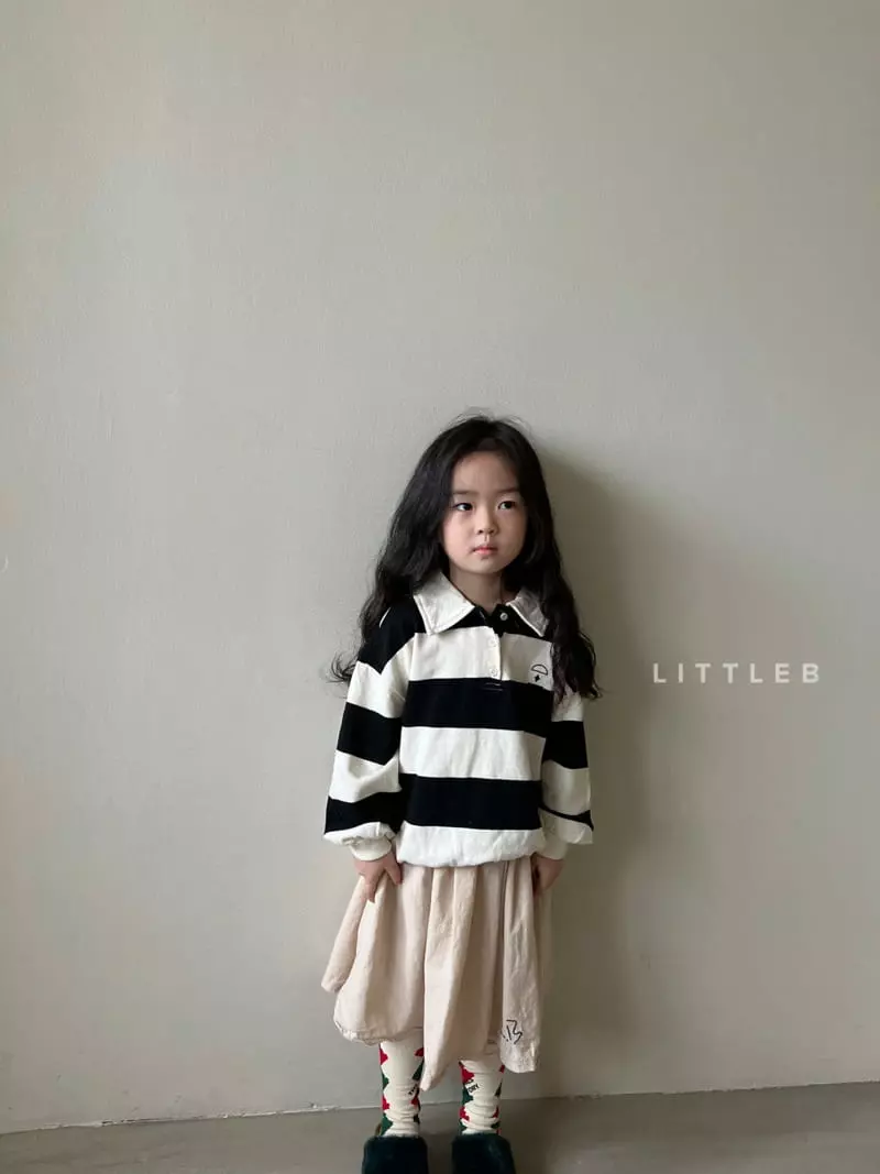 Littleb - Korean Children Fashion - #kidzfashiontrend - Collar Sweatshirt - 5
