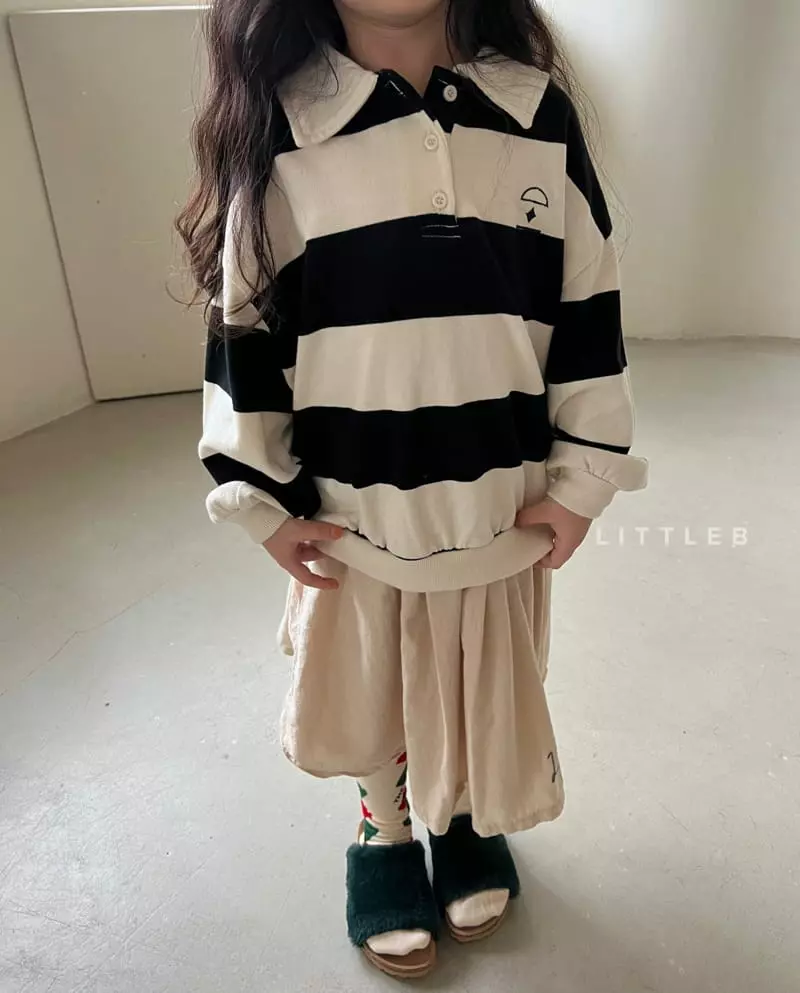 Littleb - Korean Children Fashion - #minifashionista - Collar Sweatshirt - 9