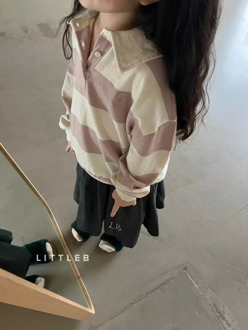 Littleb - Korean Children Fashion - #prettylittlegirls - Collar Sweatshirt - 10