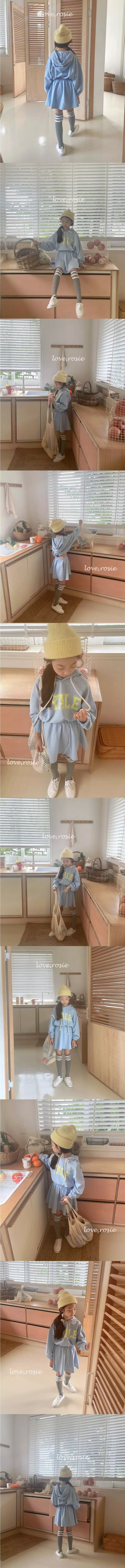 Love Rosie - Korean Children Fashion - #childofig - Yale Hoody Skirt Set - 4