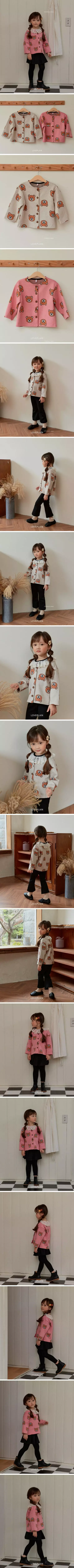 Loveplain - Korean Children Fashion - #Kfashion4kids - Bear Cardigan