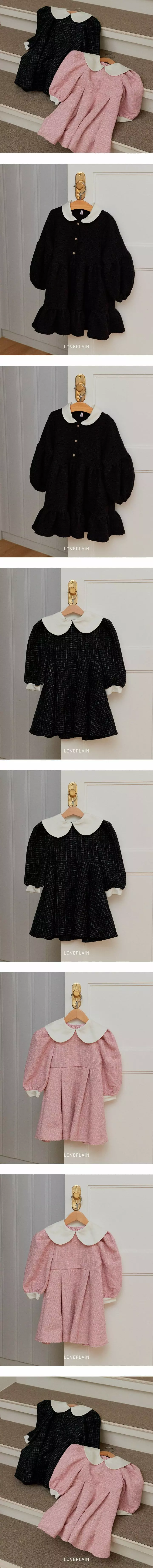 Loveplain - Korean Children Fashion - #fashionkids - Twid One-piece