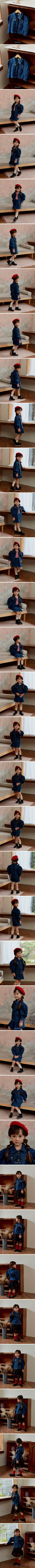 Loveplain - Korean Children Fashion - #kidsstore - Puff Denim Jacket