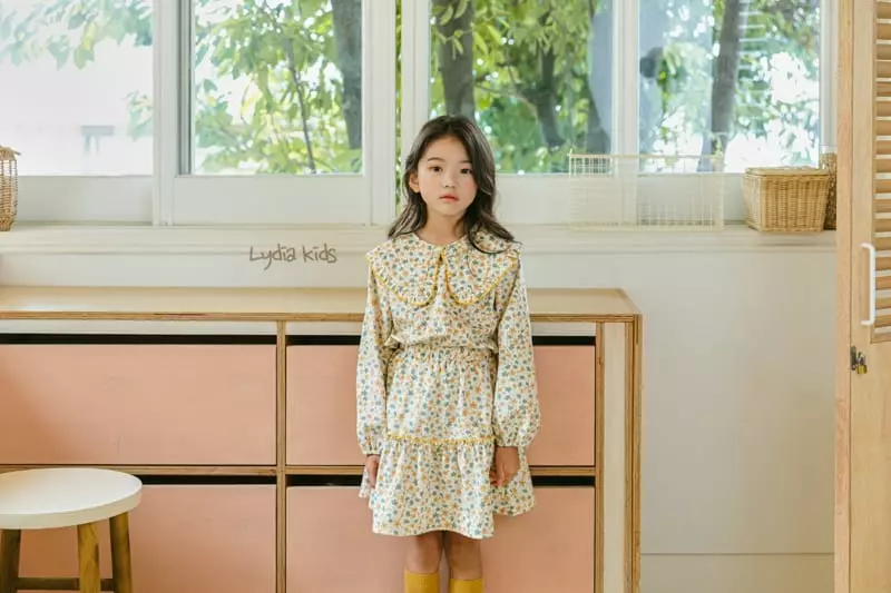 Lydia - Korean Children Fashion - #childofig - Ore Gano Flowet Set - 8