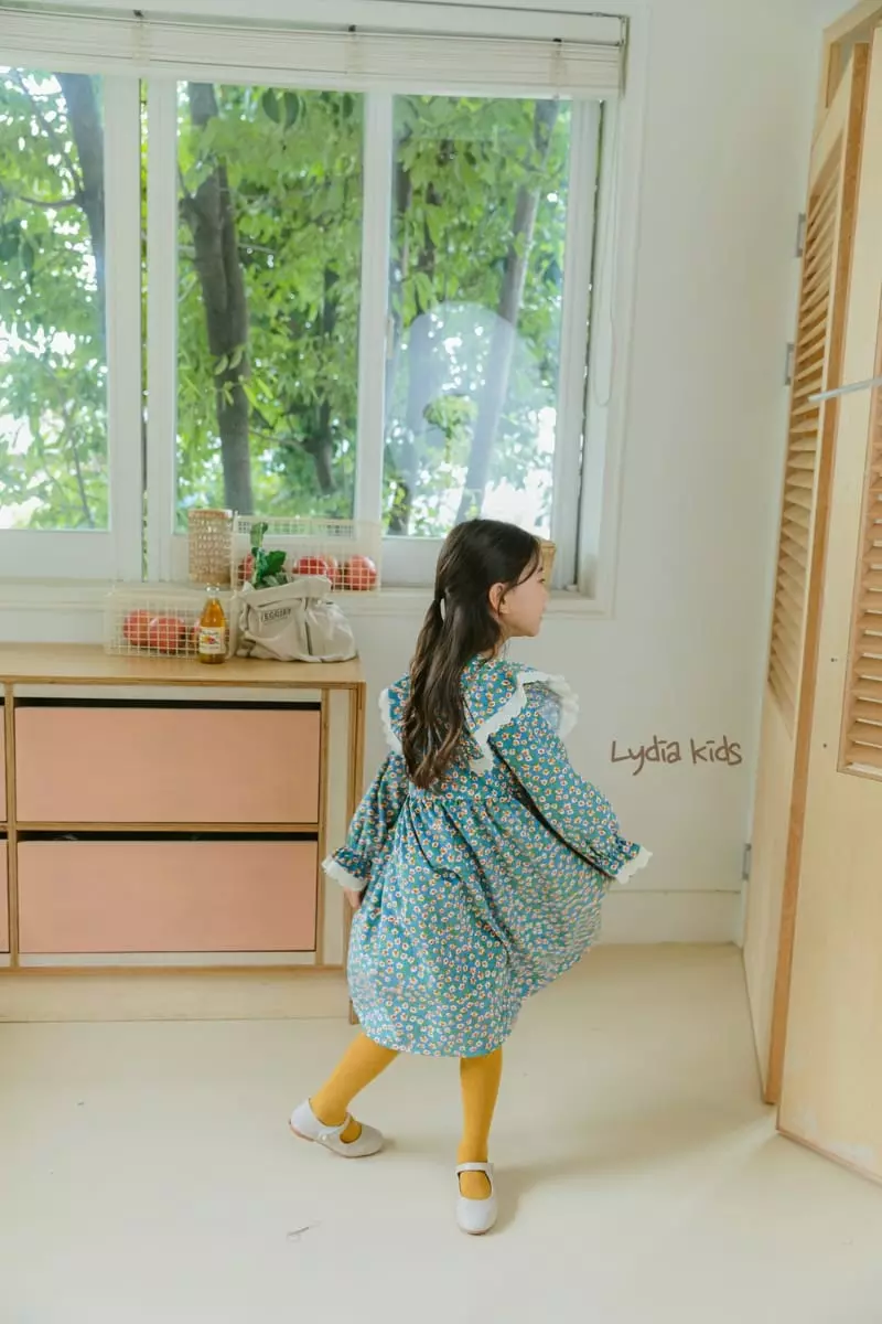 Lydia - Korean Children Fashion - #childofig - Flower Frill One-piece - 2
