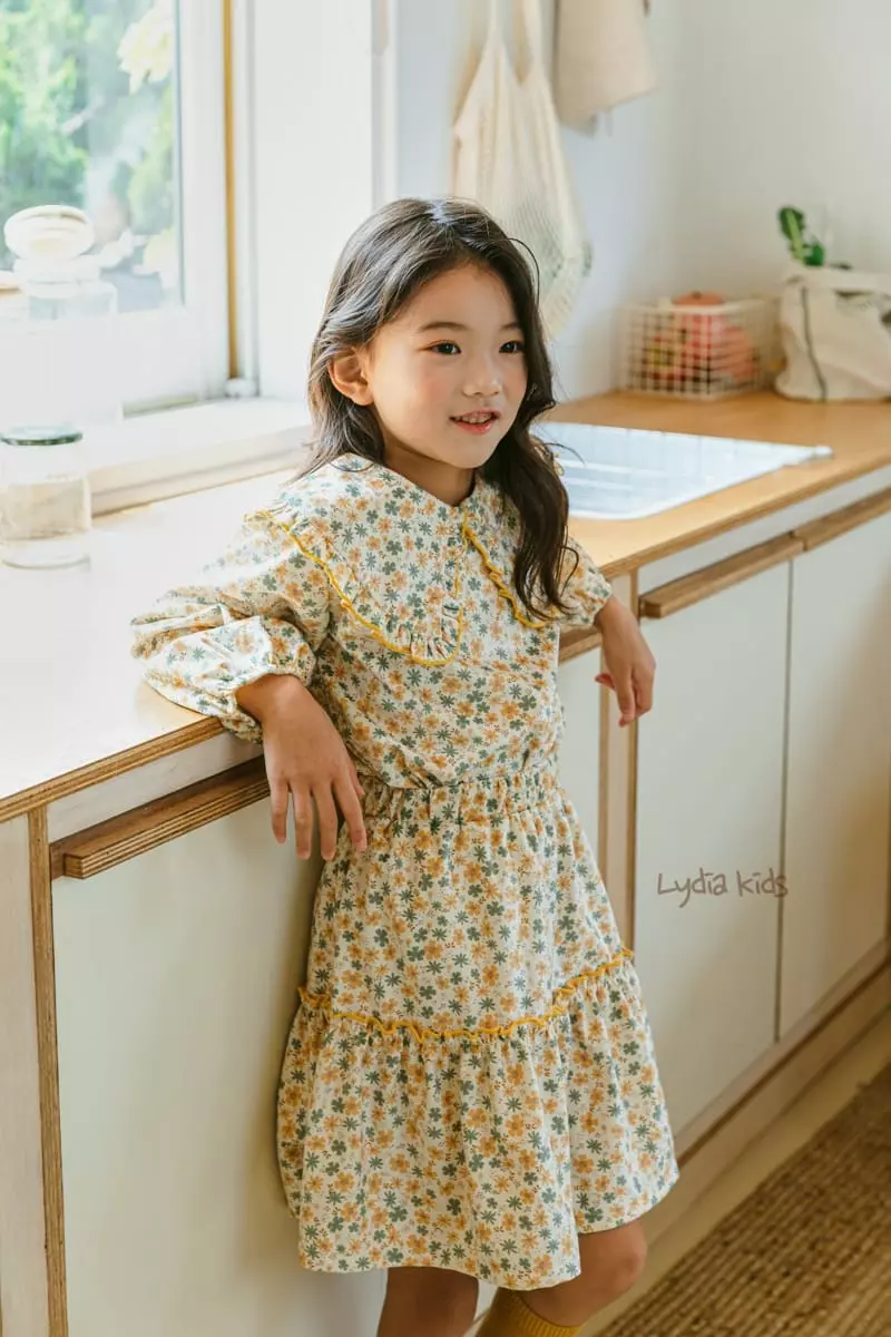 Lydia - Korean Children Fashion - #childrensboutique - Ore Gano Flowet Set - 9