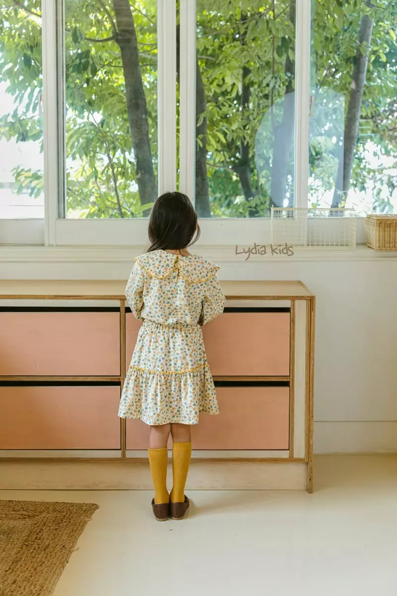 Lydia - Korean Children Fashion - #designkidswear - Ore Gano Flowet Set - 10