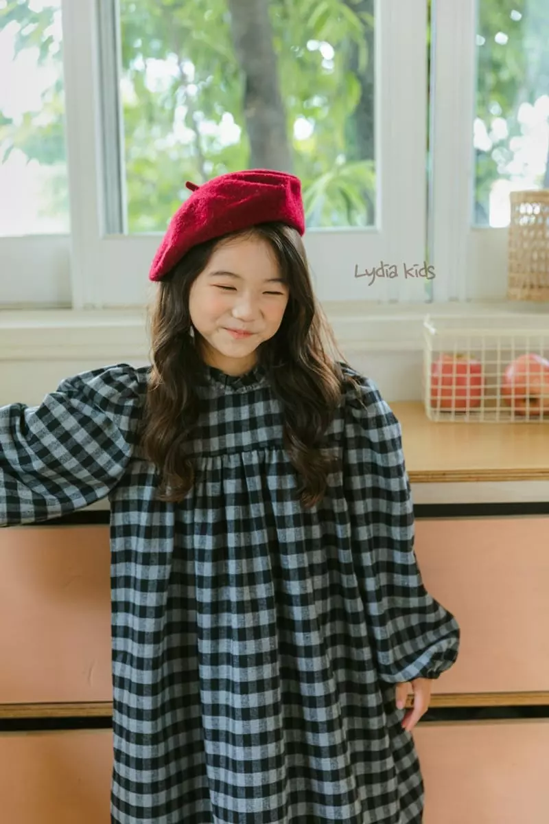Lydia - Korean Children Fashion - #designkidswear - Check One-piece