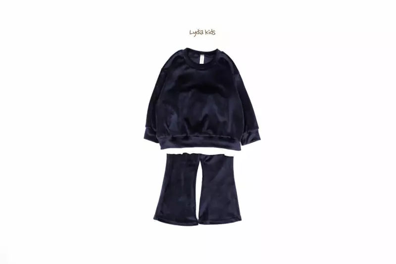 Lydia - Korean Children Fashion - #discoveringself - Velour Bootscut Pants Set - 10