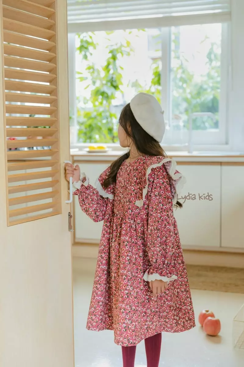 Lydia - Korean Children Fashion - #discoveringself - Flower Frill One-piece - 6