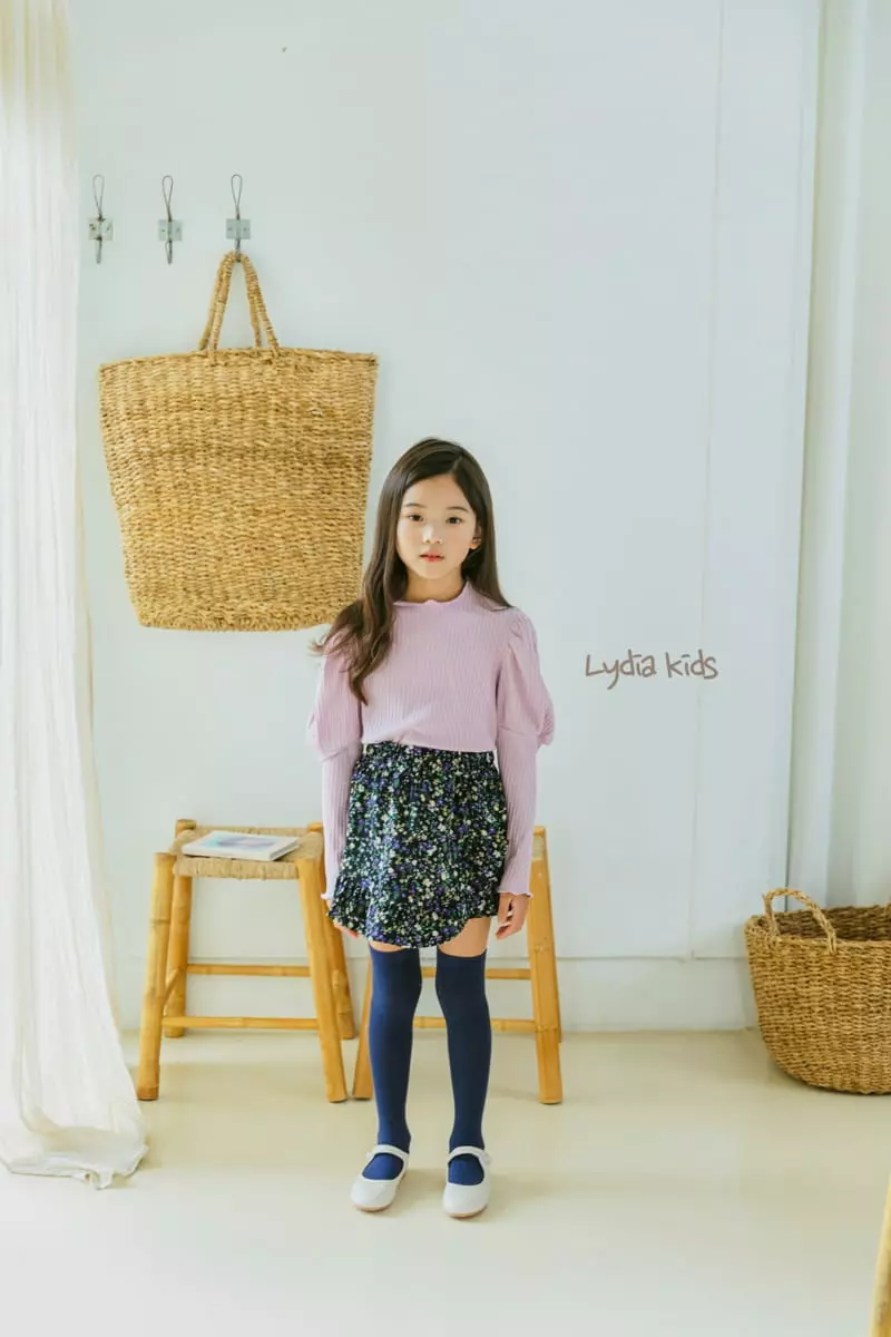 Lydia - Korean Children Fashion - #magicofchildhood - Flower Skirt Pants - 12