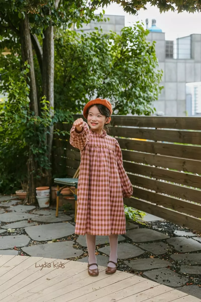 Lydia - Korean Children Fashion - #magicofchildhood - Check One-piece - 9
