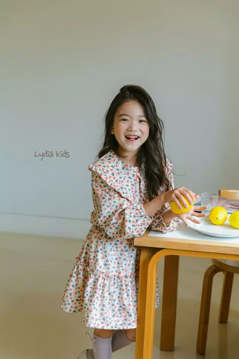 Lydia - Korean Children Fashion - #minifashionista - Ore Gano Flowet Set - 3