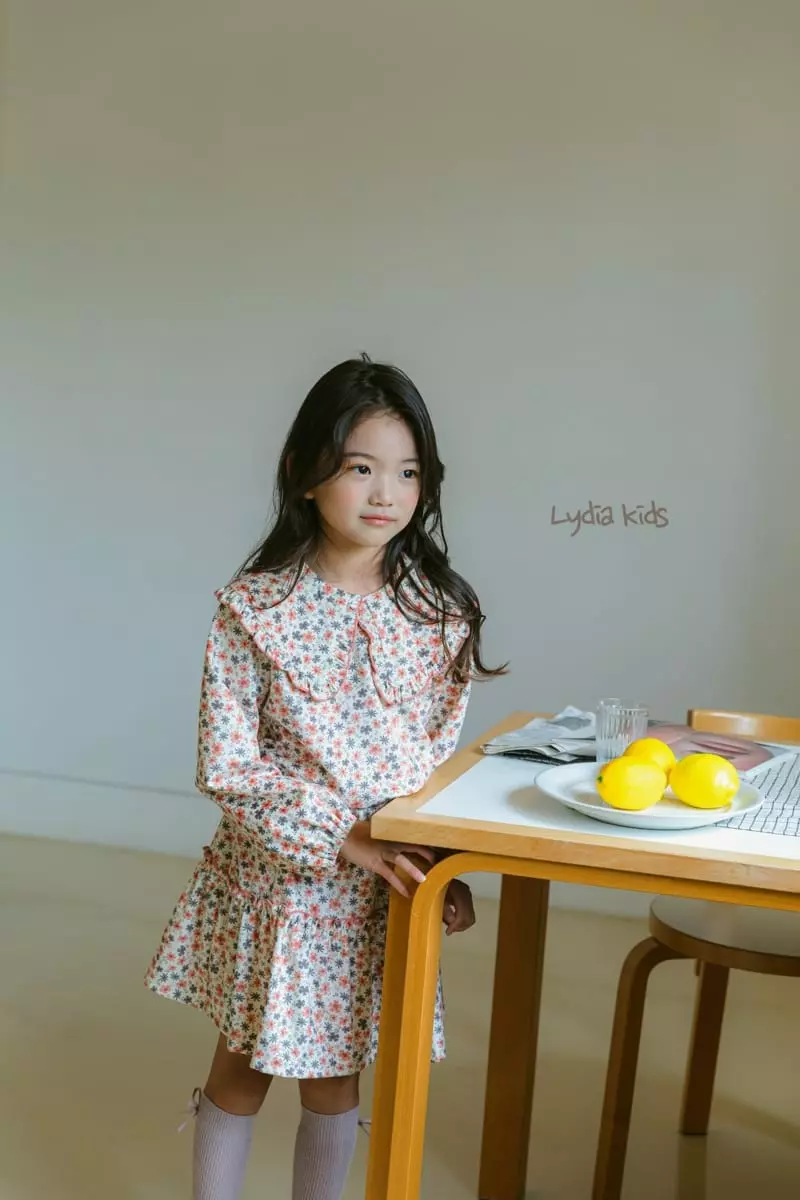 Lydia - Korean Children Fashion - #minifashionista - Ore Gano Flowet Set - 4