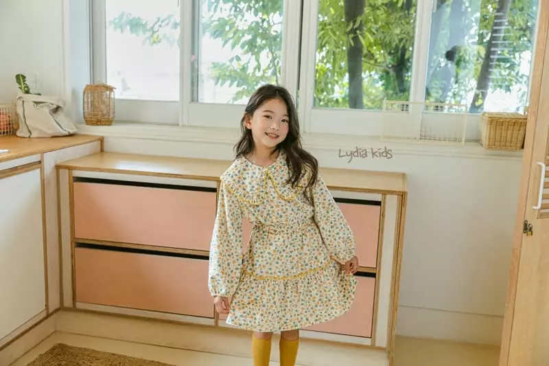 Lydia - Korean Children Fashion - #stylishchildhood - Ore Gano Flowet Set - 7
