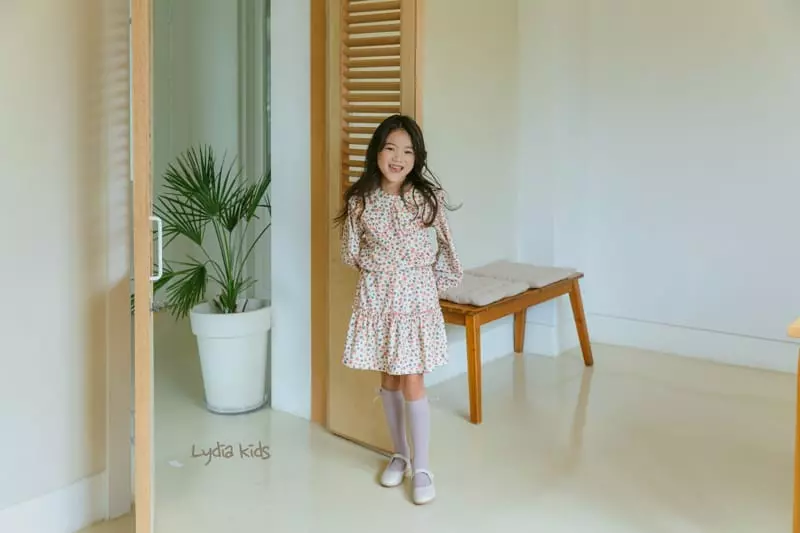 Lydia - Korean Children Fashion - #todddlerfashion - Ore Gano Flowet Set - 5