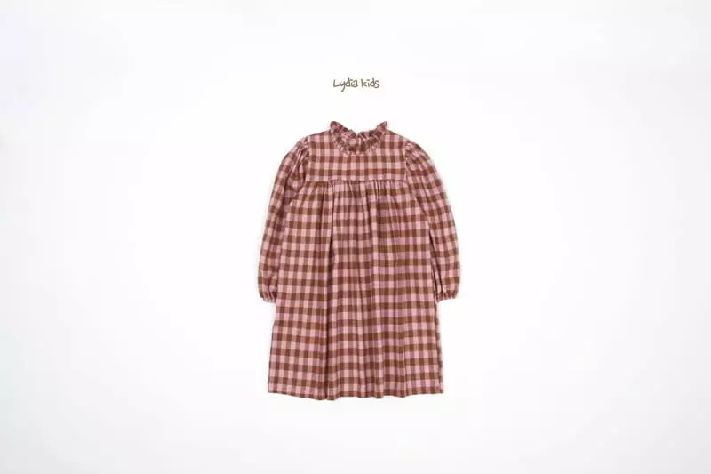 Lydia - Korean Children Fashion - #todddlerfashion - Check One-piece - 12