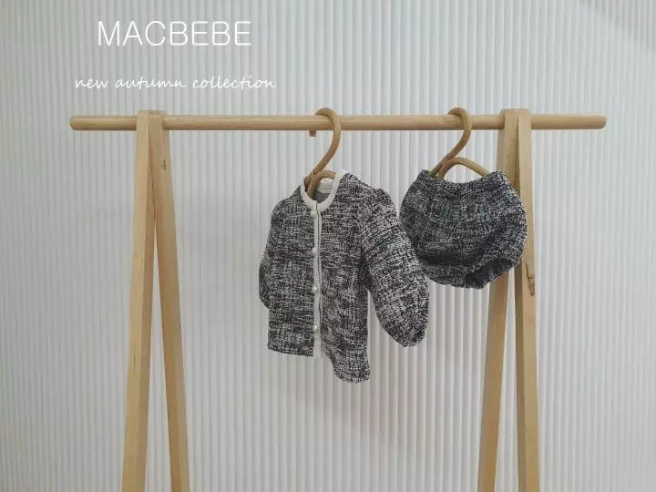 Mac - Korean Baby Fashion - #babylifestyle - Puff Cardigan Set - 3