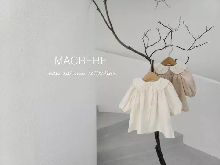 Mac - Korean Baby Fashion - #babylifestyle - Embroidery Collar One-piece