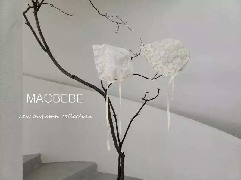 Mac - Korean Baby Fashion - #babyoninstagram - Embroidery Bonnet - 2