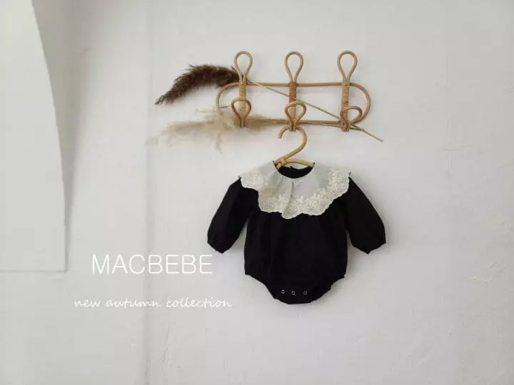 Mac - Korean Baby Fashion - #babyoninstagram - Embroidery Cape Bodysuit with Bonnet - 3