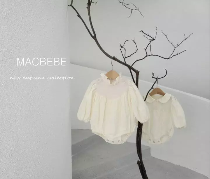 Mac - Korean Baby Fashion - #babyoninstagram - Yoru Frill Bodysuit