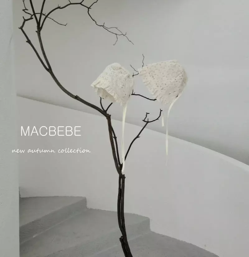 Mac - Korean Baby Fashion - #babyootd - Lace Bonnet