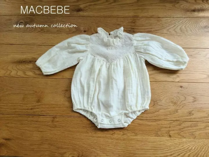 Mac - Korean Baby Fashion - #babyootd - Yoru Frill Bodysuit - 2