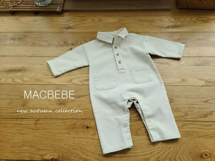 Mac - Korean Baby Fashion - #babyoutfit - All In One Denim Bodysuit