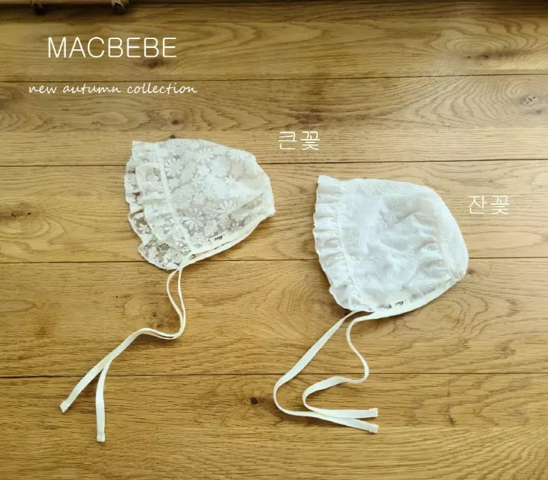 Mac - Korean Baby Fashion - #babyootd - Embroidery Bonnet - 4