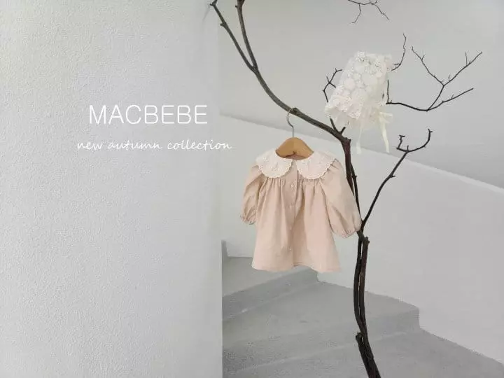 Mac - Korean Baby Fashion - #babyoutfit - Embroidery Collar One-piece - 5