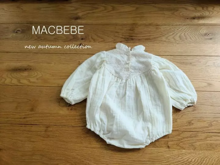 Mac - Korean Baby Fashion - #babyoutfit - Yoru Frill Bodysuit - 3