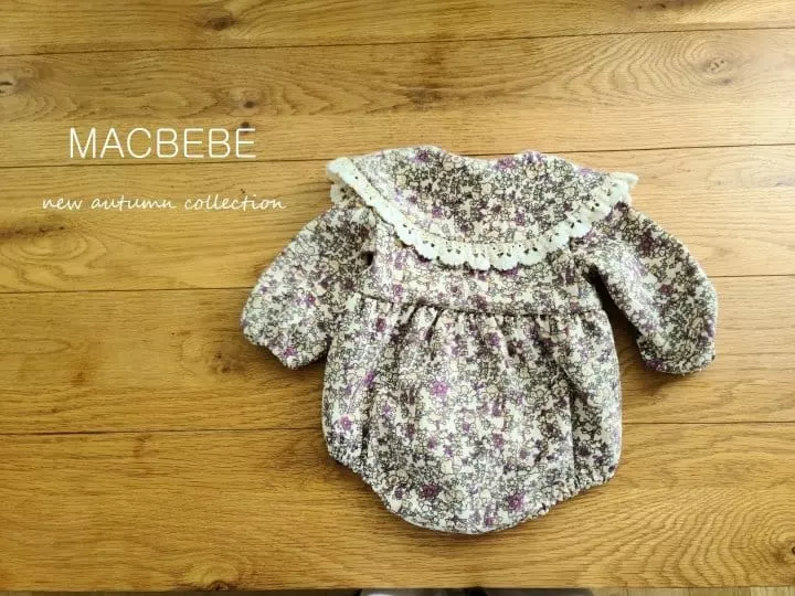 Mac - Korean Baby Fashion - #onlinebabyboutique - Big Collar Bodysuit with Bonnet