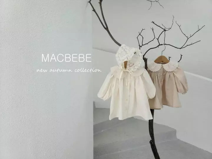 Mac - Korean Baby Fashion - #onlinebabyboutique - Embroidery Collar One-piece - 7