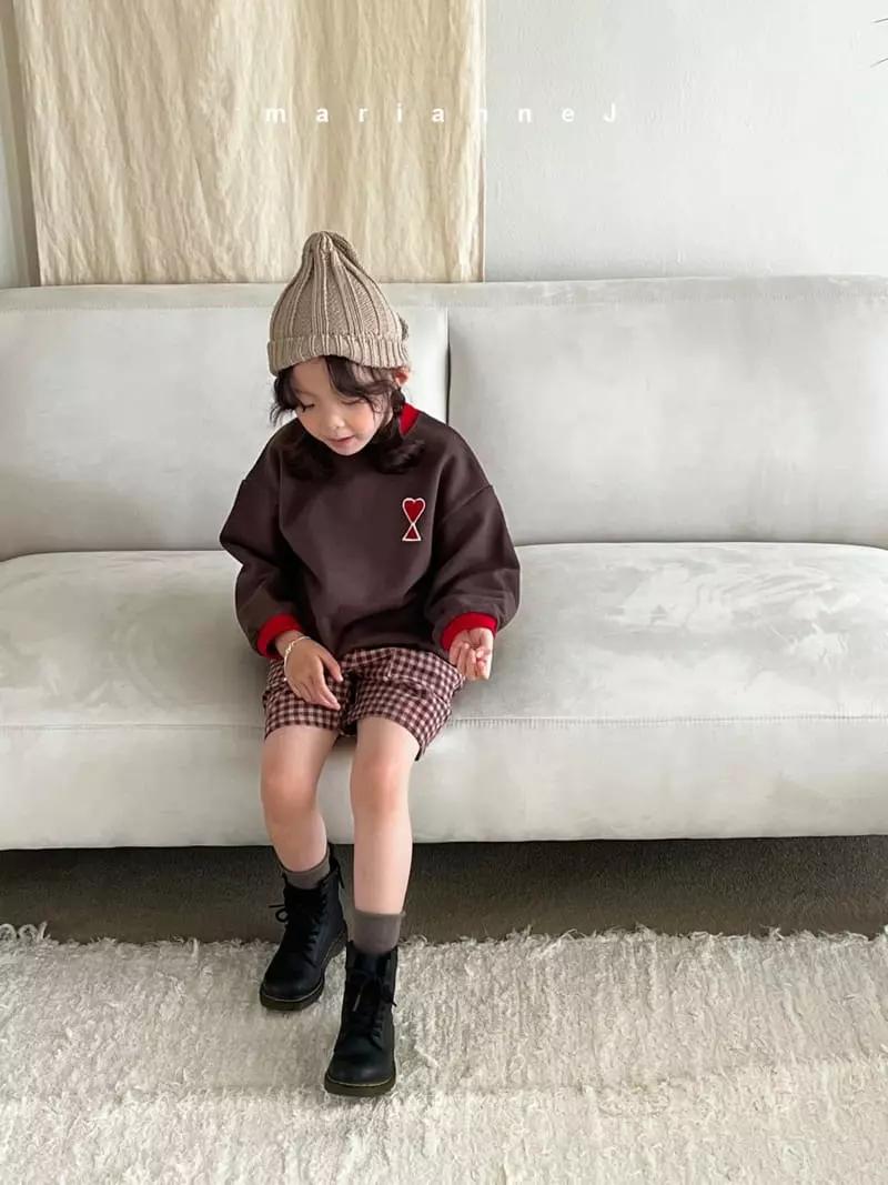 Mariannej - Korean Children Fashion - #kidzfashiontrend - Hear Embroidery Sweatshirt - 4